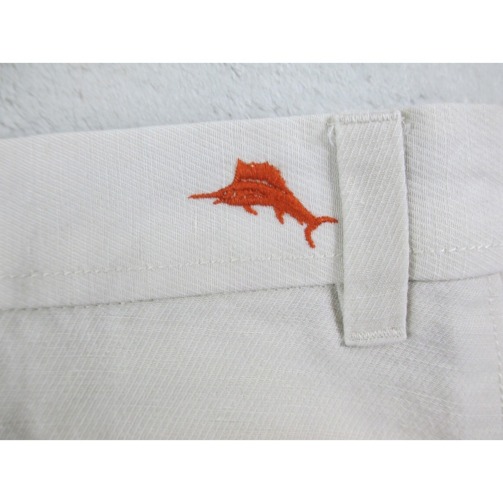 Tommy Bahama Shorts Mens 40 Brown Tan Linen Blend Pockets Chino* - Picture 4 of 8